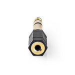 Nedis Stereo Audio Adapter | 6.35 mm Hane | 3.5 mm Hona | Guldplaterad | Rak | ABS | Svart | 10 st. | Kuvert Nedis Stereo Audio Adapter | 6.35 mm Hane | 3.5 mm Hona | Guldplaterad | Rak | ABS | Svart | 10 st. | Kuvert