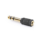 Nedis Stereo Audio Adapter | 6.35 mm Hane | 3.5 mm Hona | Guldplaterad | Rak | ABS | Svart | 10 st. | Kuvert Nedis Stereo Audio Adapter | 6.35 mm Hane | 3.5 mm Hona | Guldplaterad | Rak | ABS | Svart | 10 st. | Kuvert