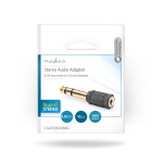 Nedis Stereo Audio Adapter | 6.35 mm Hane | 3.5 mm Hona | Guldplaterad | Rak | ABS | Svart | 10 st. | Kuvert Nedis Stereo Audio Adapter | 6.35 mm Hane | 3.5 mm Hona | Guldplaterad | Rak | ABS | Svart | 10 st. | Kuvert