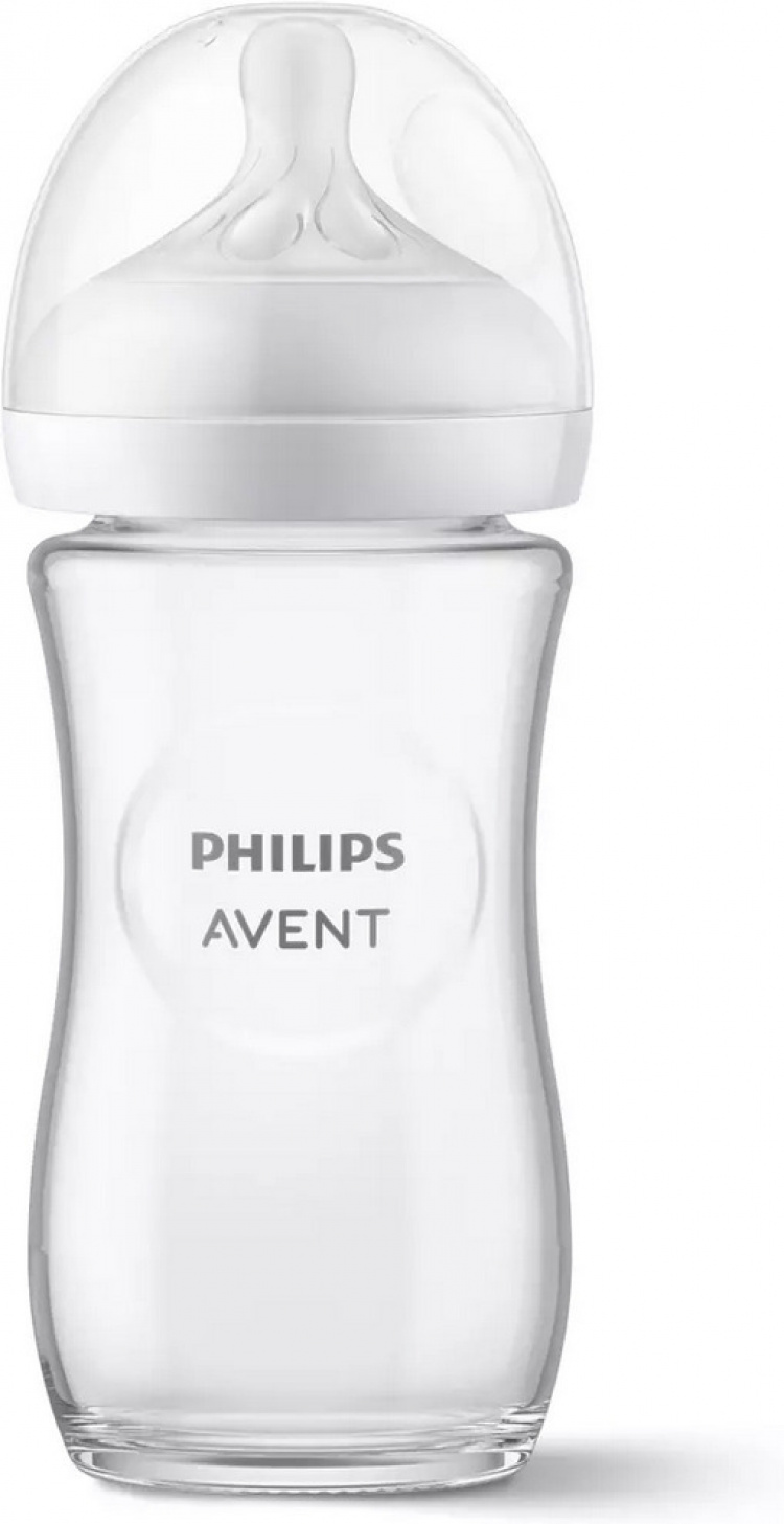 Philips Avent SCY933/01 Natural Response nappflaska i glas, 240 ml Philips Avent SCY933/01 Natural Response nappflaska i glas, 240 ml