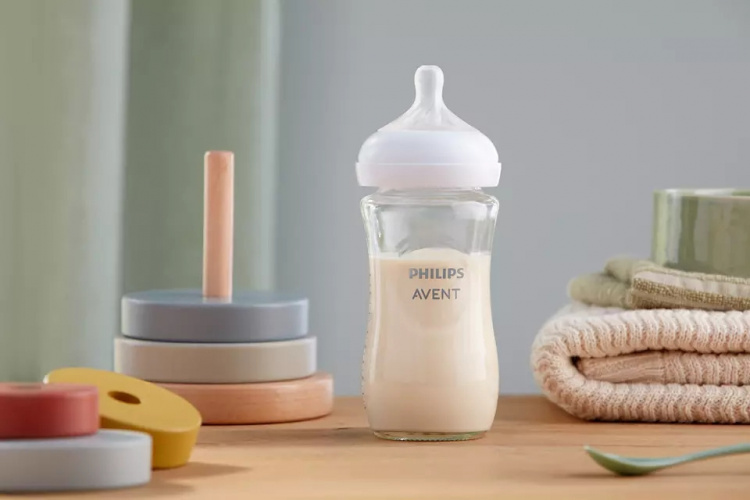Philips Avent SCY933/01 Natural Response nappflaska i glas, 240 ml Philips Avent SCY933/01 Natural Response nappflaska i glas, 240 ml