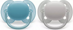 Philips Avent SCF091/17 Ultra Soft napp, 6-18 månader, 2 delar, blå