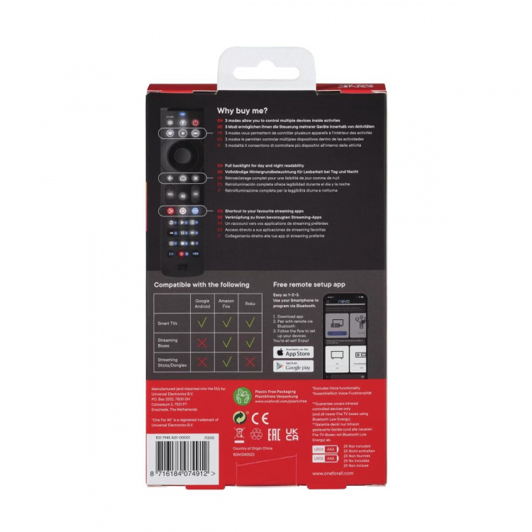 One for All URC 7945 SMART STREAMER UNIVERSAL