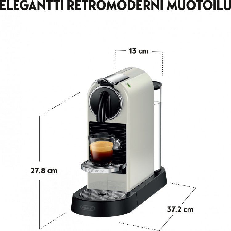 DeLonghi Nespresso Citiz kapselkaffebryggare, vit DeLonghi Nespresso Citiz kapselkaffebryggare, vit