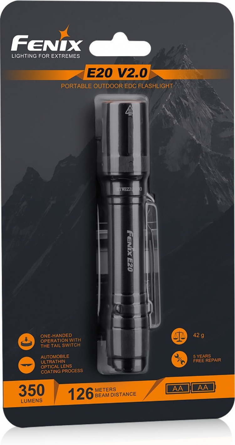 Fenix E20 V2.0 ficklampa