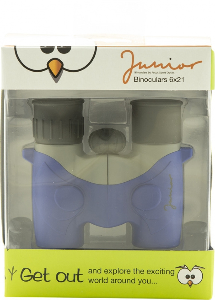 Focus Junior 6x21 kikare för barn, blågrå Focus Junior 6x21 kikare för barn, blågrå