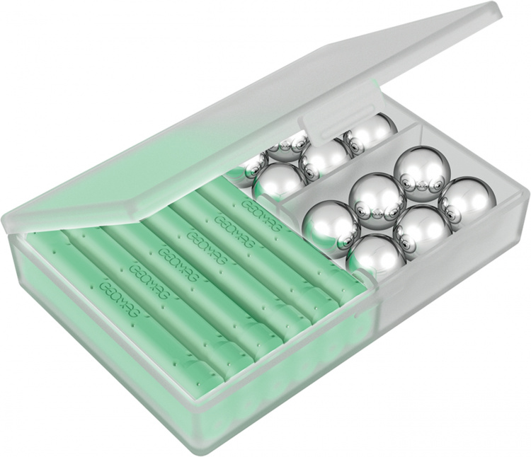 Geomag Glow Recycled magnetisk byggsats, 60 delar