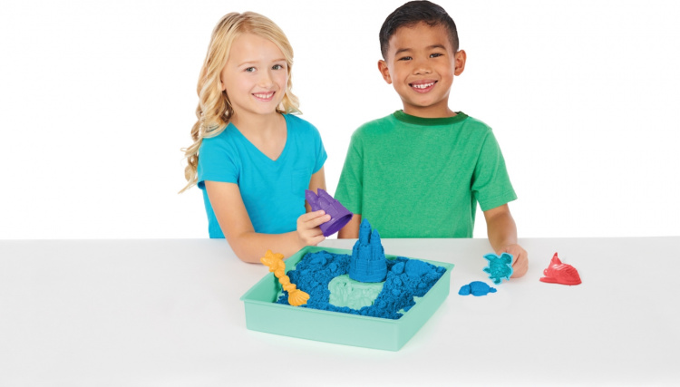 Kinetic Sand sandlåda set, blå