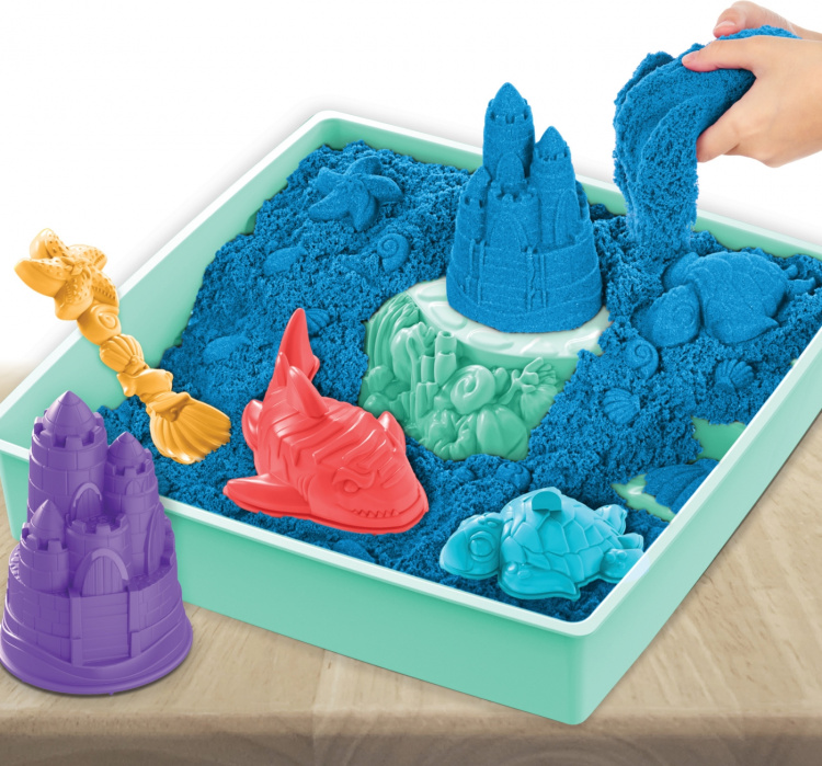 Kinetic Sand sandlåda set, blå