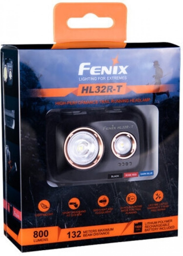 Fenix HL32R-T pannlampa, 800 lm, blå