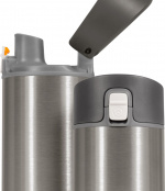 HidrateSpark PRO Chug Vattenflaska, 0,62 L, silver