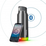 HidrateSpark PRO Chug Vattenflaska, 0,95 L, silver