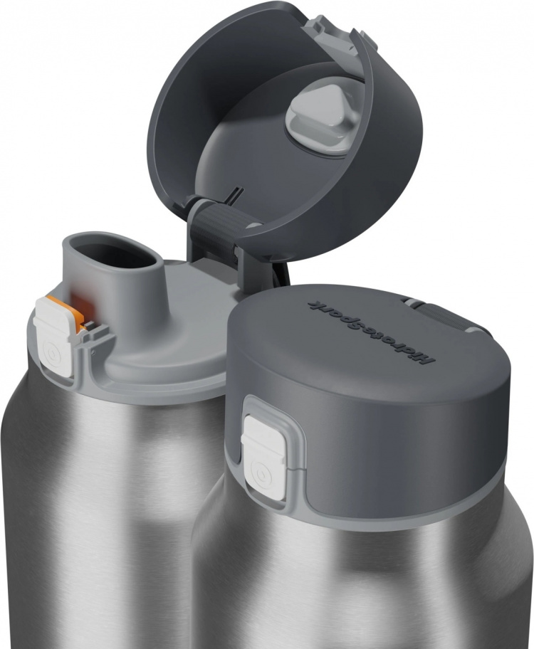HidrateSpark PRO Chug Vattenflaska, 0,95 L, silver