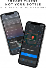 HidrateSpark PRO Vattenflaska, 0,62 L, svart