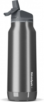 HidrateSpark PRO Vattenflaska, 0,95 L, silver