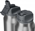 HidrateSpark PRO Vattenflaska, 0,95 L, silver