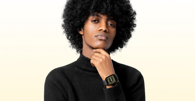 Amazfit Bip 5 smartklocka, 46 mm, svart