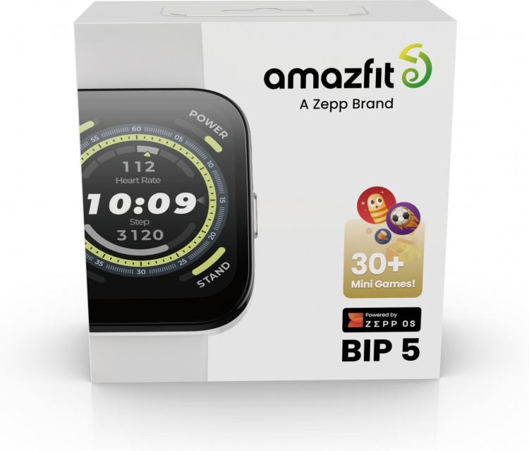 Amazfit Bip 5 smartklocka, 46 mm, gräddvit