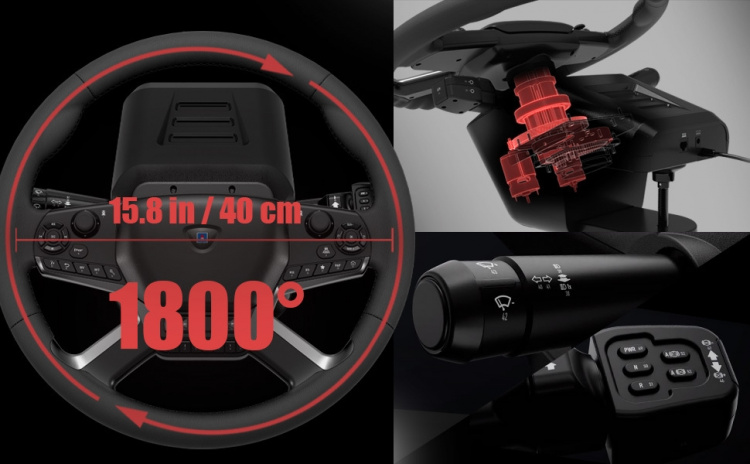 HORI Force Feedback Truck Control System, PC HORI Force Feedback Truck Control System, PC