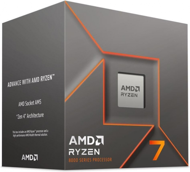 AMD Ryzen 7 8700F-processor för AM5-plattform AMD Ryzen 7 8700F-processor för AM5-plattform