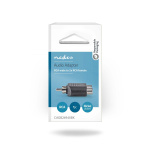 Nedis subwoofer Adapter | RCA Hane | 2x RCA Hona | Nickelplaterad | Rak | ABS | Svart | 1 st. | Låda