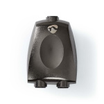 Nedis TosLink Adapter | TosLink Hona | 2x TosLink Hona | Splitter | Aluminium | Grått Med Metall | 1 st. | Låda