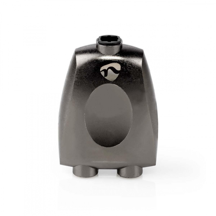 Nedis TosLink Adapter | TosLink Hona | 2x TosLink Hona | Splitter | Aluminium | Grått Med Metall | 1 st. | Låda