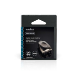 Nedis TosLink Adapter | TosLink Hona | 2x TosLink Hona | Splitter | Aluminium | Grått Med Metall | 1 st. | Låda