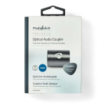 Nedis TosLink Adapter | TosLink Hona | TosLink Hona | Rak | Metall | Grått Med Metall | 1 st. | Låda
