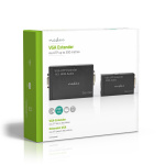 Nedis VGA extender | VGA / ljud | Avtånd upp till: 300 m | Cat5e / Cat6 | 1920x1200 | Euro / Typ C (CEE 7/16)