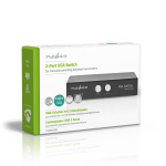 Nedis VGA switch | 2-Port port(s) | Maximal upplösning: 2560x1600 | 500 mHz