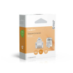 Nedis Telekomkabel kontakt | Kontakttyp: RJ12 | Rak | Plätering: Guldplaterad | PVC | Transparent