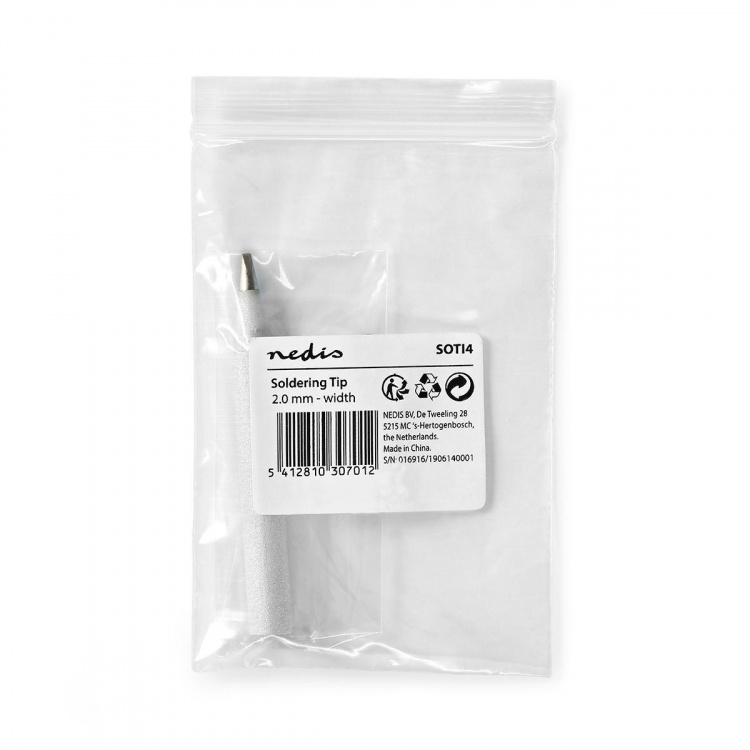 Nedis lödspetsen | 2.0 mm | Rund | Passar till: Universell | Silver