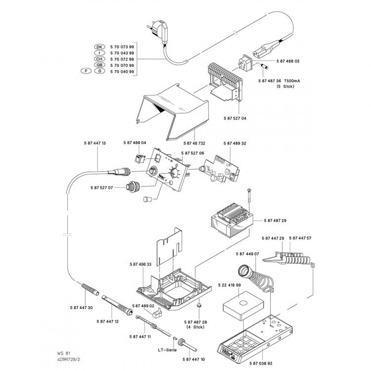 Weller WS81 Lödstation 1 Kanal 80 W 230 V Analog