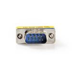 Nedis Serial adapter | Adapter | D-SUB 9-Pin Hane | D-SUB 9-Pin Hane | Nickelplaterad | Metall | Metall | Låda