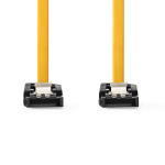 Nedis SATA kabel | 6 Gbps | SATA 7-Pin Hona | SATA 7-Pin Hona | Nickelplaterad | 1.00 m | Platt | PVC | Gul | Låda
