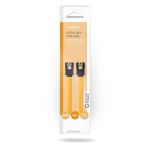 Nedis SATA kabel | 6 Gbps | SATA 7-Pin Hona | SATA 7-Pin Hona | Nickelplaterad | 1.00 m | Platt | PVC | Gul | Låda