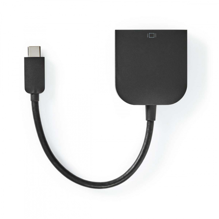 Nedis USB-C™ Adapter | USB 3.2 Gen 1 | USB-C™ Hane | DVI-D 24+1-Pin Hona | 1080p | 0.20 m | Rund | Nickelplaterad | PVC | Svart | Låda Nedis USB-C™ Adapter | USB 3.2 Gen 1 | USB-C™ Hane | DVI-D 24+1-Pin Hona | 1080p | 0.20 m | Rund | Nickelplaterad | PVC | Svart | Låda