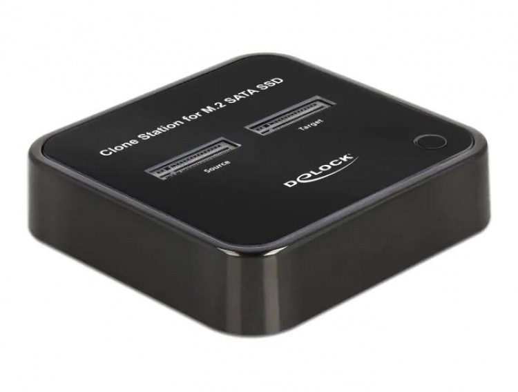 DeLOCK M.2 Docking Station for 2 x M.2 SATA SSD with Clone function