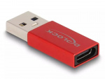 DeLOCK USB 10 Gbps USB Type-A male to USB Type-C active female red DeLOCK USB 10 Gbps USB Type-A male to USB Type-C active female red