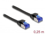 DeLOCK RJ45 Network Cable Cat.6A S/FTP Slim 0.25 m black DeLOCK RJ45 Network Cable Cat.6A S/FTP Slim 0.25 m black