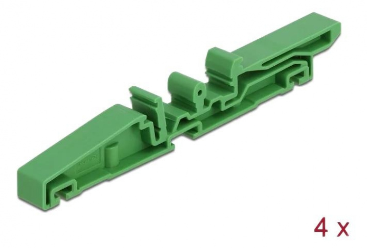 DeLOCK DIN rail clip for PCB 115 mm 4 pieces