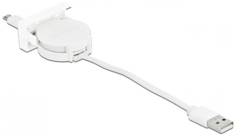 DeLOCK Easy 45 Module USB 2.0 Cable TypeA>EASYUSB MicroB white
