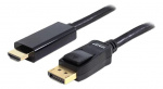 DeLOCK Display Port 1.1 Cable Male to High Speed HDMI-A Male, black