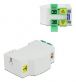 DeLOCK Optical Fiber Connection Box DIN Rail 4xSC Simplex LC Duplex