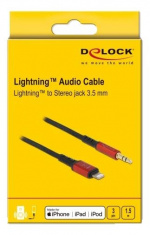 DeLOCK Audio Cable 8 pin Lightning™ male to Stereo jack male 3.5 mm