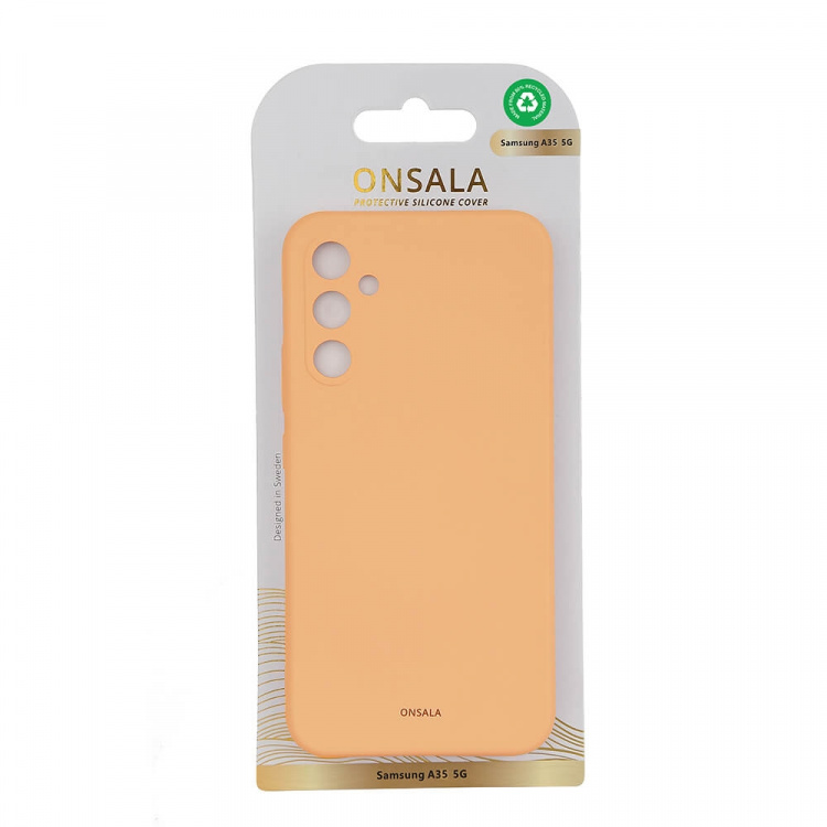 Onsala Mobilskal med Silikonkänsla Apricot - Samsung A35 5G