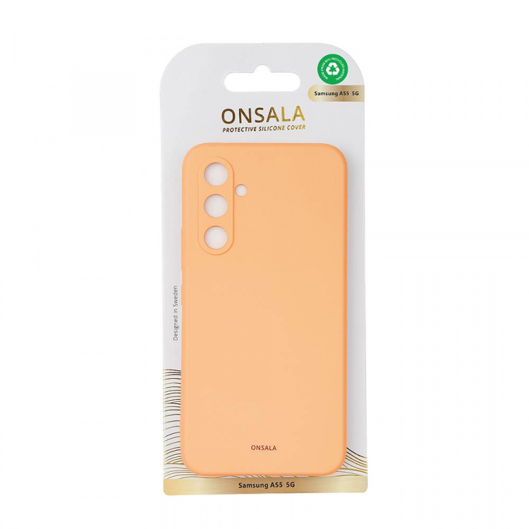 Onsala Mobilskal med Silikonkänsla Apricot - Samsung A55 5G Onsala Mobilskal med Silikonkänsla Apricot - Samsung A55 5G
