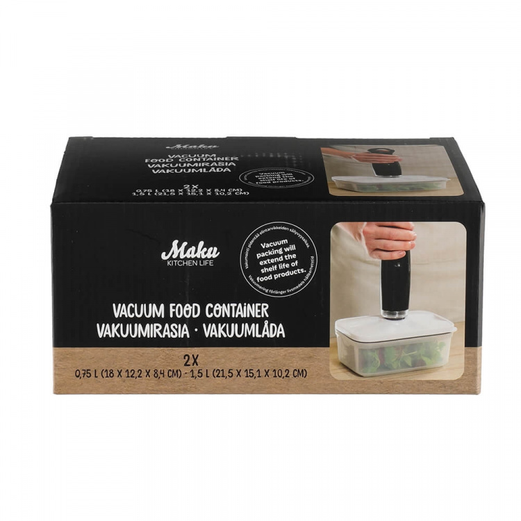 Maku Vacuumbehållare 2 st Maku Vacuumbehållare 2 st