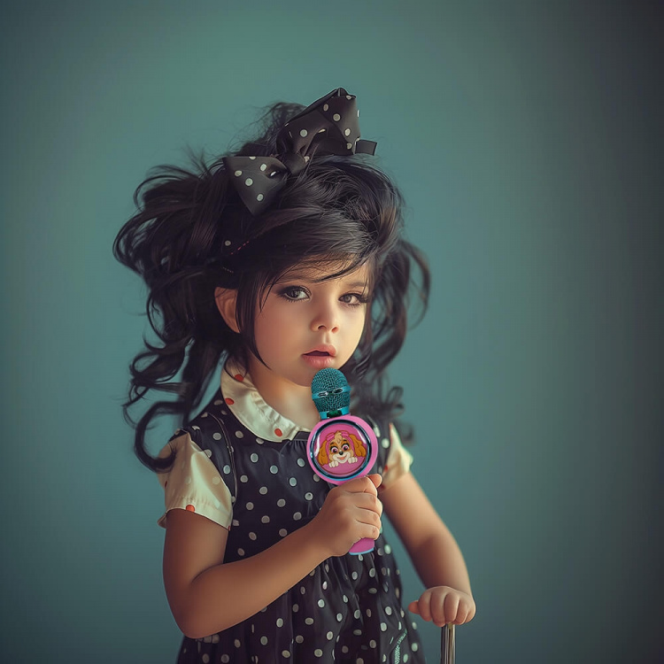 Paw Patrol Skye Karaoke Mikrofon PopSing med LED